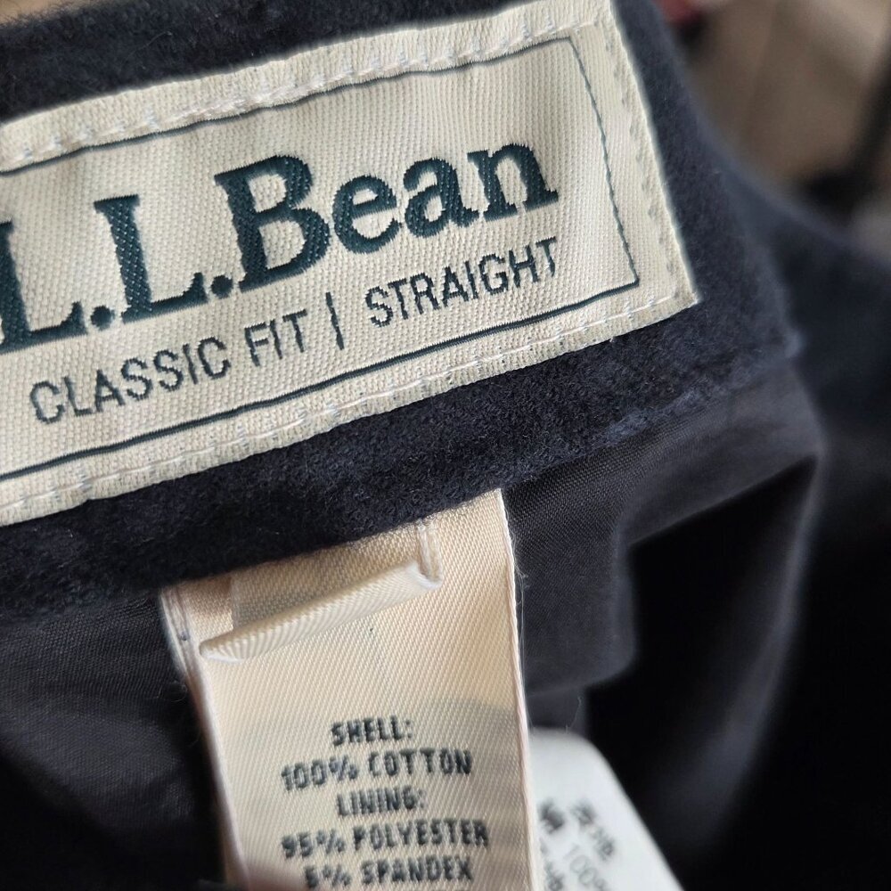 L.L. Bean Women’s Classic Fit Skirt Black Size 8 Button Front Preppy Academia - Picture 8 of 9